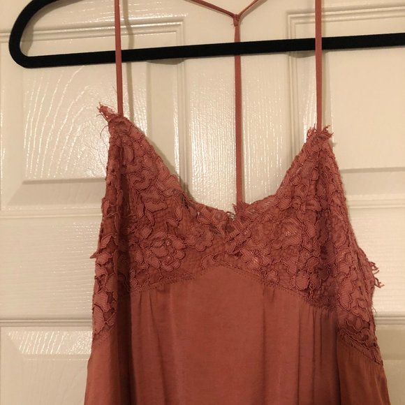 Intimately Free People Rust Lace Bodysuit - Picture 2 of 5